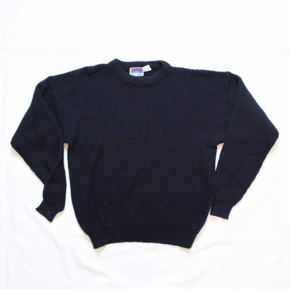 Vintage sweater graphix chunky knit crewneck sweater
